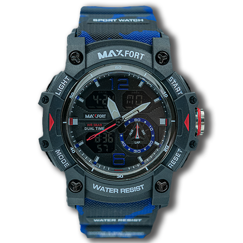 MAXFORT Dual Time Watch MX8007