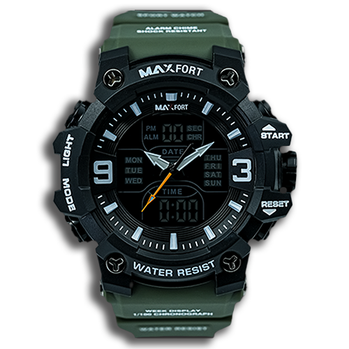 MAXFORT Dual Time Watch MX8049 Image 4