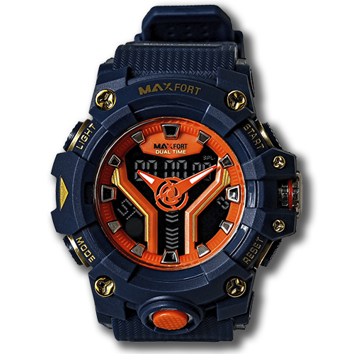 MAXFORT Dual Time Watch MX8075