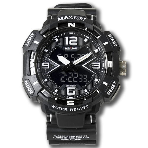 MAXFORT Dual Time Watch MX8076 Image 3
