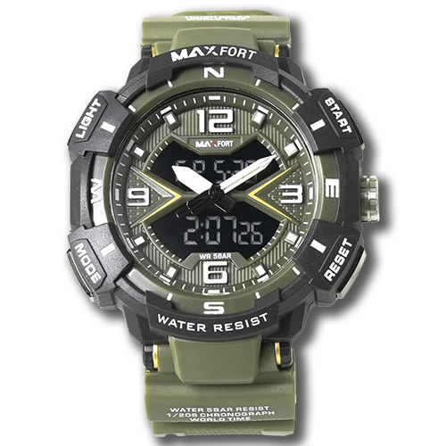 MAXFORT Dual Time Watch MX8076 Image 4