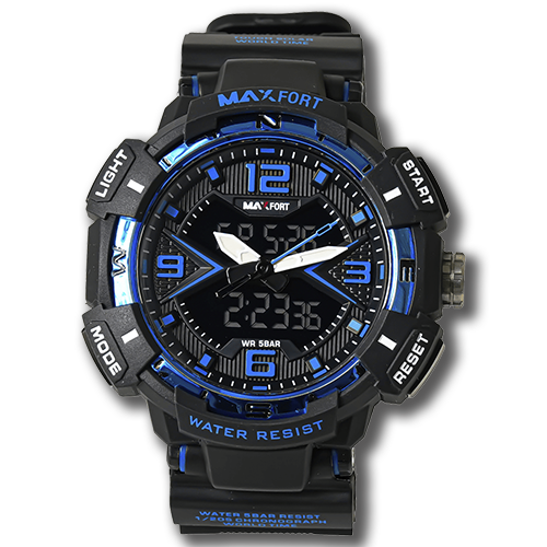 MAXFORT Dual Time Watch MX8076