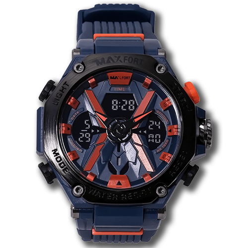 MAXFORT Dual Time Watch MX8087 Image 3