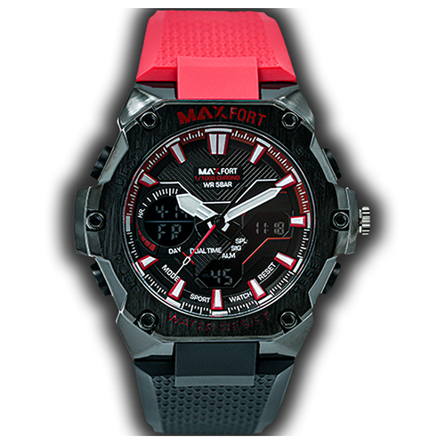 MAXFORT Dual Time Watch MX8101
